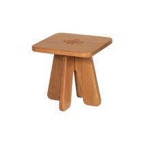 Banqueta Madeira Baixa Cozinha Quadrada 40 cm Mimo Avelã Meu Móvel de Madeira Banqueta Madeira Baixa Cozinha Quadrada 40 cm Mimo Avelã Meu Móvel de Madeira