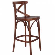 Banqueta Madeira Maciça Tauarí Cross X Texas