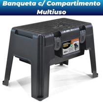 Banqueta Mala Maleta c/ Compartimentos e Travas Aço Multiuso Manicure Banqueta Mala Maleta c/ Compartimentos e Travas Aço Multiuso Manicure