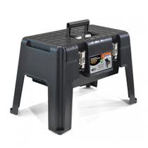 Banqueta Maleta Organizadora Com Compartimento 2em1 Travas 25831PM Arqplast