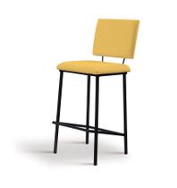 Banqueta Marcele Linho Amarelo Daf Mobiliário