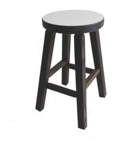 Banqueta Média Hardman Madeira Padrão Nogueira Assento Redondo Tampo Mdf B Banqueta Média Hardman Madeira Padrão Nogueira Assento Redondo Tampo Mdf B