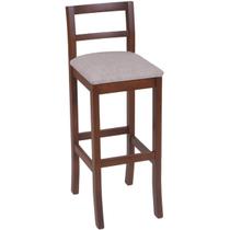 Banqueta Olímpia Alta em Madeira Maciça