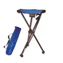 Banqueta P/ Pintor Tripe Keramik Aluminio/Lona Azul