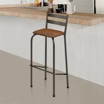 Banqueta Para Balcão Cozinha Alta Bistrô Industrial Marrom Area Gourmet Bancada Bar Banqueta Para Balcão Cozinha Alta Bistrô Industrial Marrom Area Gourmet Bancada Bar