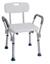 Banqueta Para Banho Com Encosto E Braço D3 Dellamed