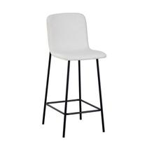 Banqueta para Cozinha Revestida e Base Aço Celeste Banqueta para Cozinha Revestida e Base Aço Celeste