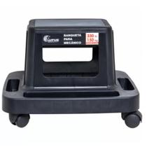 Banqueta Para Mecânico Com Compartimentos E Rodas Giratórias