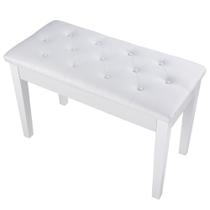 Banqueta Para Piano Com Assento Para 2 Pessoas Branco