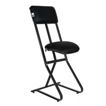 Banqueta Para Vigilantes E Vigias Linha Security Preto