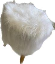 Banqueta Pelúcia cor Branco