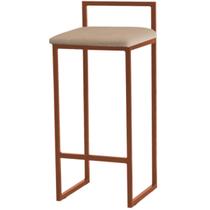 Banqueta Pietra Base Bronze - 82cm X 37cm