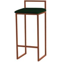 Banqueta Pietra Base Bronze - 82cm X 37cm