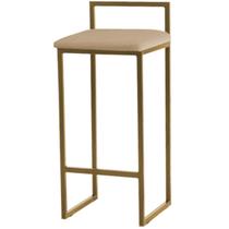 Banqueta Pietra Base Dourada - 82cm X 37cm