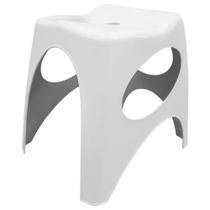 Banqueta Plástica Baixa Jade Branca - LAR PLASTICOS