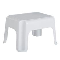 Banqueta Plástica Branca Rubbermaid - 24cm de Altura - Para Crianças e Adultos