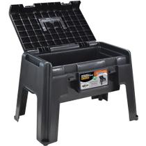 Banqueta plástica com compartimento multiuso - 25833 Banqueta plástica com compartimento multiuso - 25833