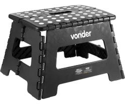 Banqueta Plástica Dobrável 22 cm 150 kg com Alça Vonder