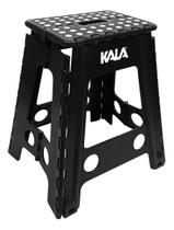 Banqueta Plástica Dobrável 45cm 150kg Kala Cor Preto