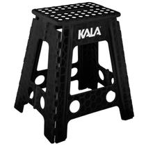 Banqueta Plástica Dobrável 45cm Preta Kala