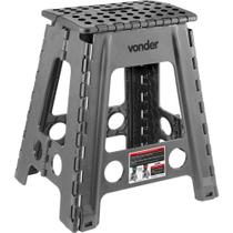 Banqueta Plástica Dobrável, Cinza, Altura 450 mm, Vonder OstenVonder Banqueta Plástica Dobrável, Cinza, Altura 450 mm, Vonder OstenVonder