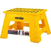Banqueta Plástica Dobrável Com Alça 22cm Multiuso Vonder Banqueta Plástica Dobrável Com Alça 22cm Multiuso Vonder