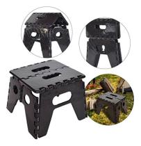 Banqueta Plástica Dobrável E Resistente Preto Banqueta Plástica Dobrável E Resistente Preto