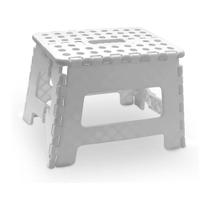 Banqueta Plástica Dobrável Powermaid Branca 22cm