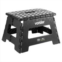 Banqueta plástica dobrável Preta 220MM - Vonder