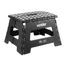 Banqueta plástica dobrável, Preta, altura 20cm Banqueta plástica dobrável, Preta, altura 20cm