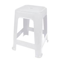 Banqueta Plástica Empilhável Bar Restaurante Cozinha Camping 120kg - Mor