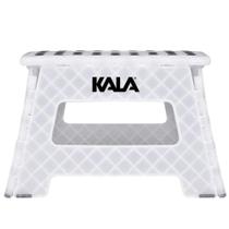 Banqueta Plástica Multiuso Dobrável 220mm até 150kg Branca KALA