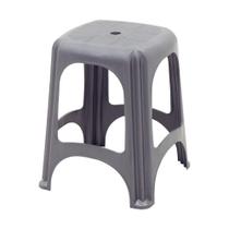 Banqueta Plástica Niterói Cinza Tramontina