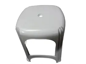 Banqueta Plástica Reforçada Capacidade 120 Kg Branca - Gibafer, Opção: Branco(a)