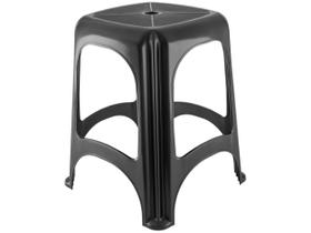 Banqueta plástica suporta até 120 Kg - Niterói (Preto) - Tramontina