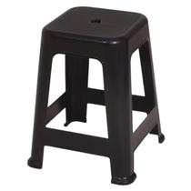 Banqueta Plástica Suporta Até 120 Kg Praia Camping Mor Preto