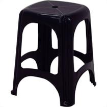 Banqueta Plastica Tramontina Niteroi Preta 100Kg Banqueta Plastica Tramontina Niteroi Preta 100Kg