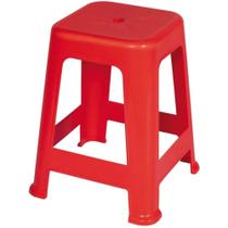 Banqueta Plástica Vermelha 60 CM MOR