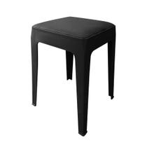 Banqueta Pompéia com Almofada Preta