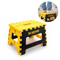 Banqueta Portátil Dobrável Com Alça Multiuso 22cm Capacidade 150kg