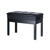 Banqueta Preta,Banco p/Piano,Teclado c/Assento Duplo (72 x 34 cm),Porta Livros,Altura (48-58cm)
