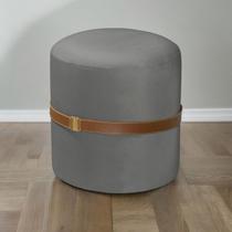 Banqueta Puff Berlim Aveludado Minimalista em Alto Padrão