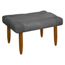Banqueta Puff Retangular Requinte para Sala Quarto Bouclê