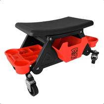 Banqueta Red Shine 360 Graus Assento Com Rodas E Bandeja Para Ferramentas E Polimento Banqueta Red Shine 360 Graus Assento Com Rodas E Bandeja Para Ferramentas E Polimento