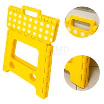 Banqueta Reforçada em Plástico Portátil Dobrável com Alça para Uso Diário 43cm