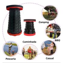 Banqueta Retrátil Portátil Compacta e Ajustável - Ideal para Viagens, Acampamentos e Eventos ao Ar Livre