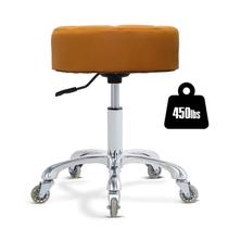 Banqueta rolante Ainilaily de altura ajustável com rodas e almofada