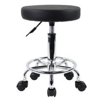 Banqueta rolante KKTONER PU Leather Swivel Height Adjust Black Banqueta rolante KKTONER PU Leather Swivel Height Adjust Black