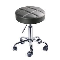 Banqueta rolante Leopard Round Adjustable Work Medical Grey