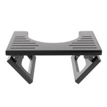 Banqueta sanitária AmazerBath Bamboo Squatting dobrável 18 cm preta